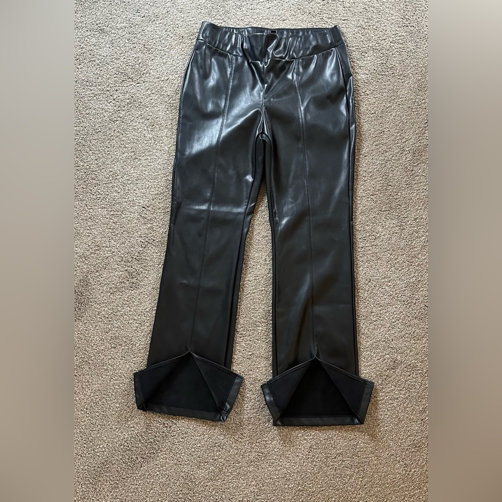 Adrienne Landau faux leather pants SZ L